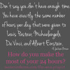 2013.4.8 We All Have 24 Hours a Day