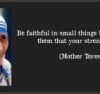 Faithful in the Small Things