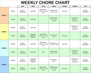 Household Management Calendar